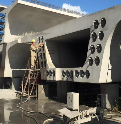 张湾压浆料施工流程及注意事项